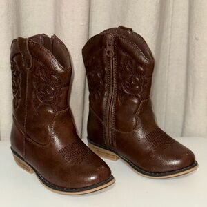 Girls Brown Cowgirl Boots